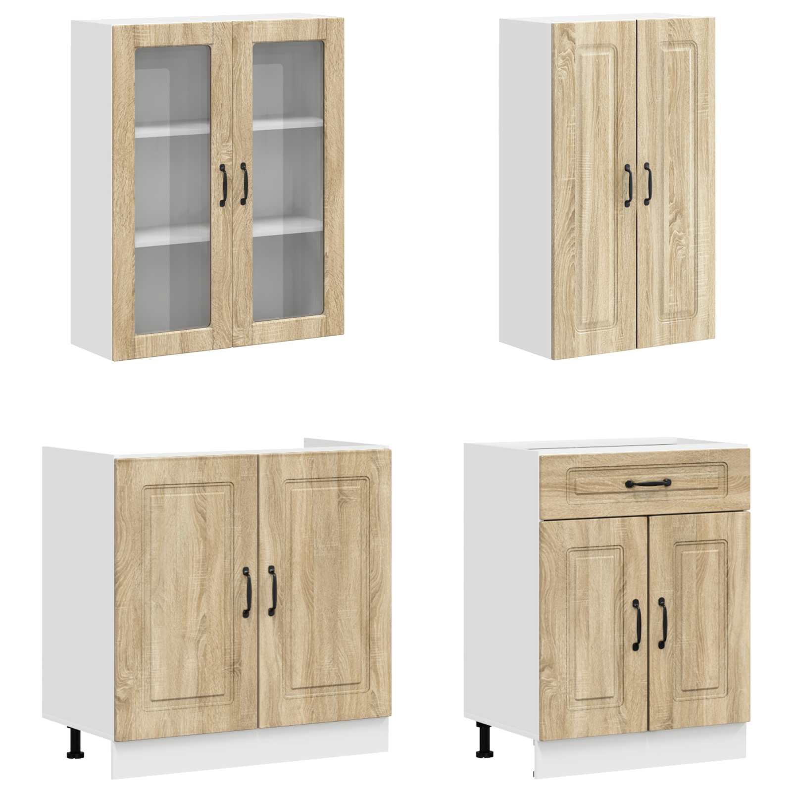 Keittiö Yksikkö KALMAR 4 pcs Sonoma-tammi Tekninen puu - Image 3