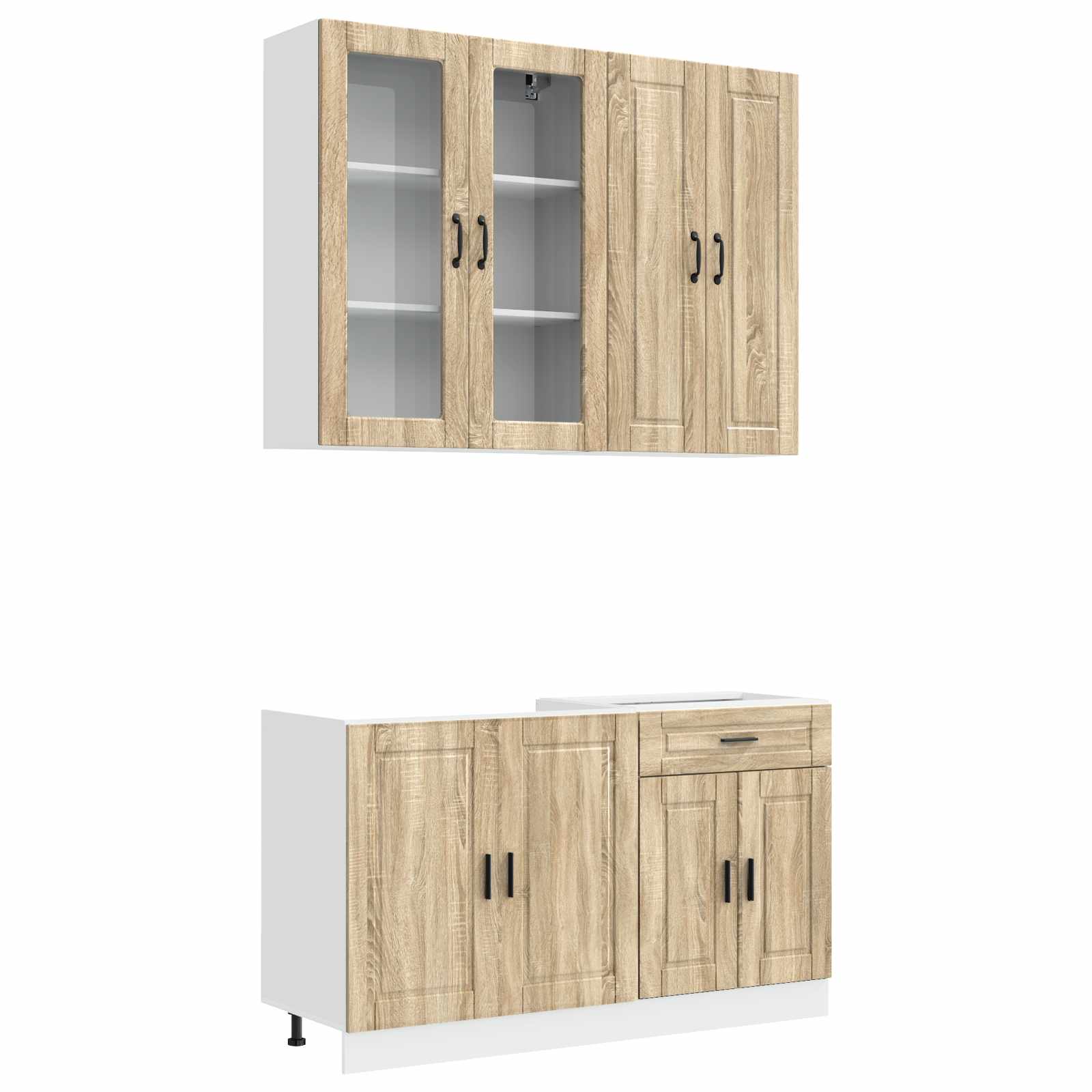 Keittiö Yksikkö PORTO 4 pcs Sonoma-tammi Tekninen puu - Image 2