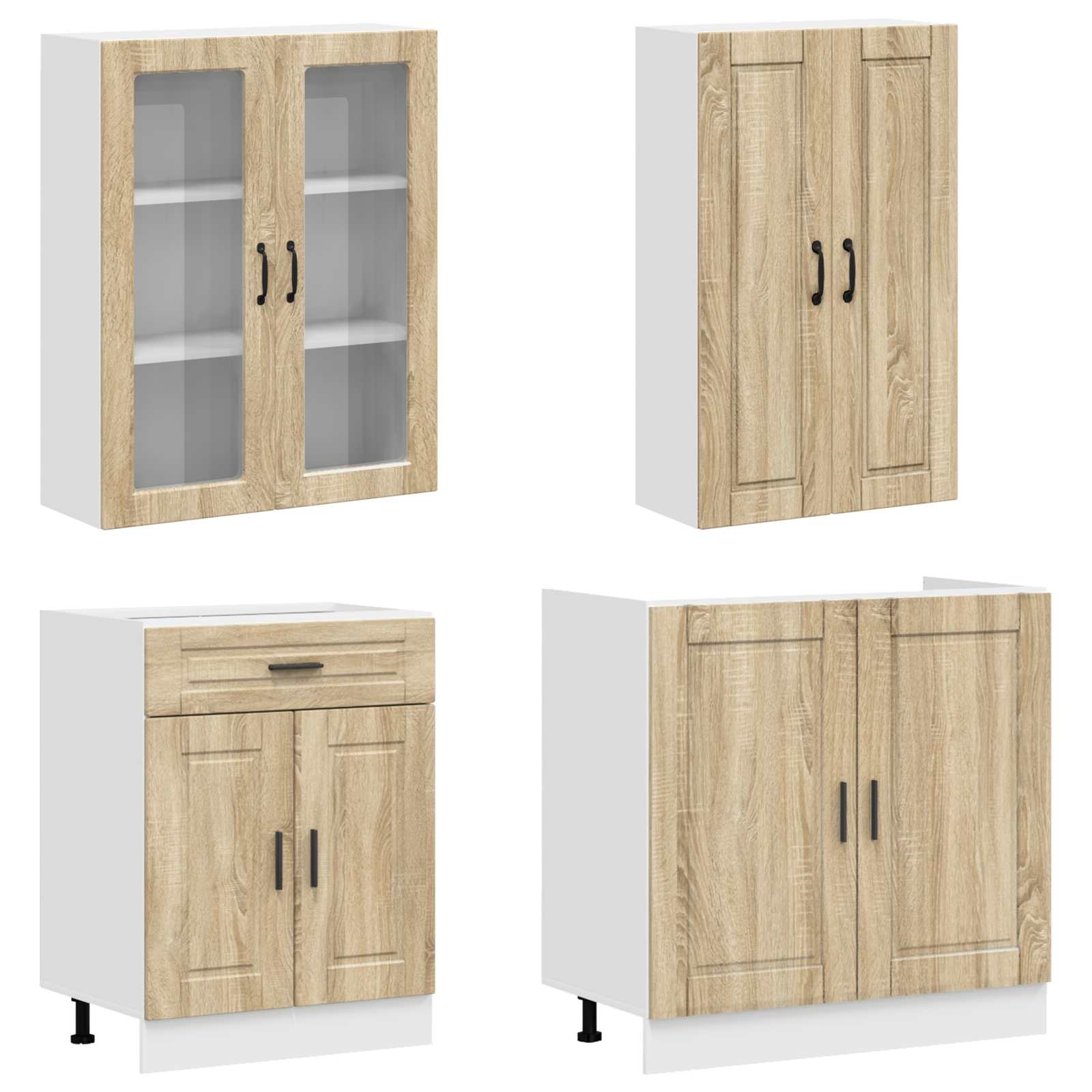 Keittiö Yksikkö PORTO 4 pcs Sonoma-tammi Tekninen puu - Image 3