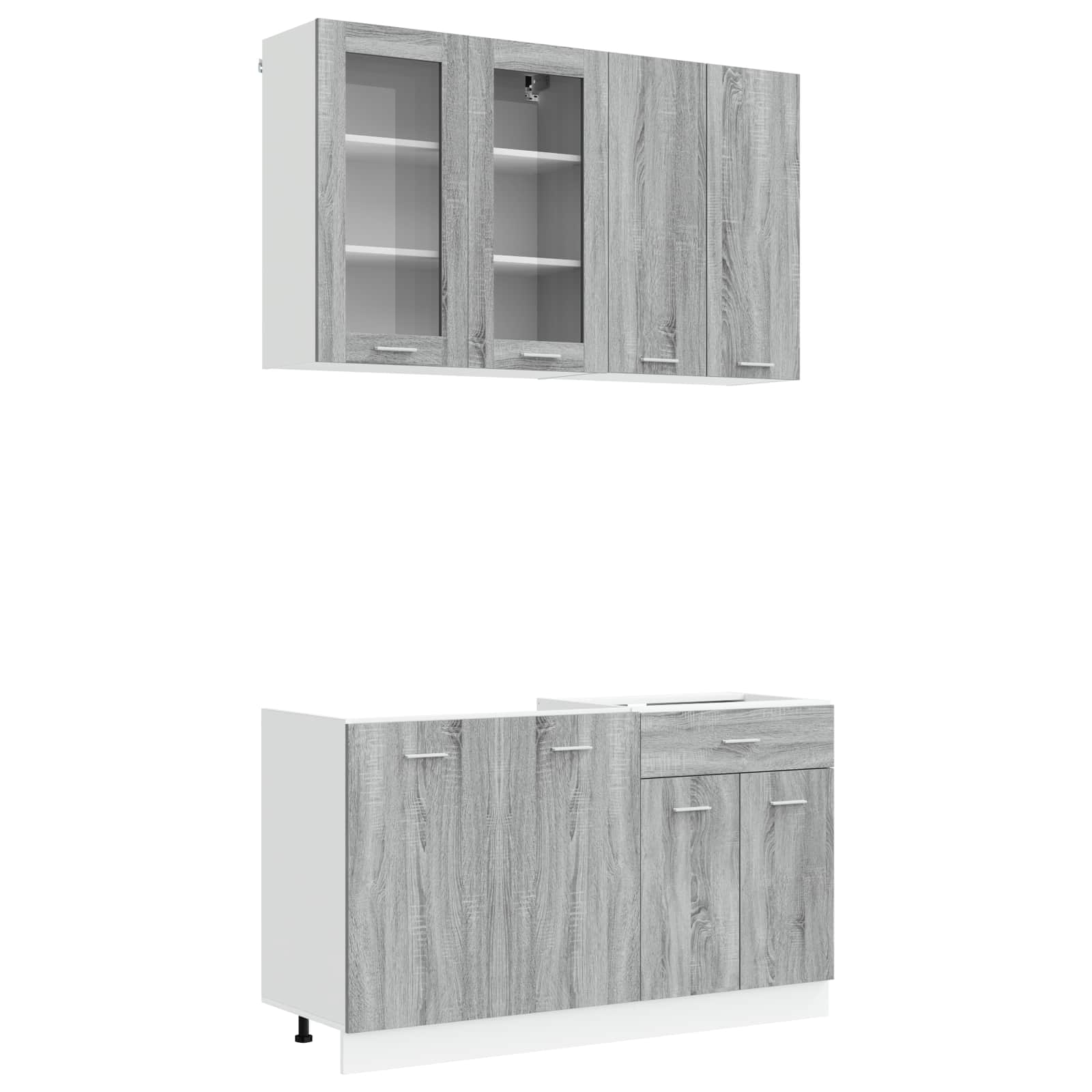 Keittiö Yksikkö LYON 4 pcs Harmaa Sonoma Tekninen puu - Image 2