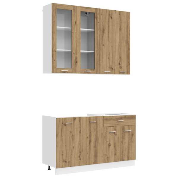 vidaXL K&ouml;&ouml;k &uuml;ksus LYON 4 tk Artisan tamm Tehispuit