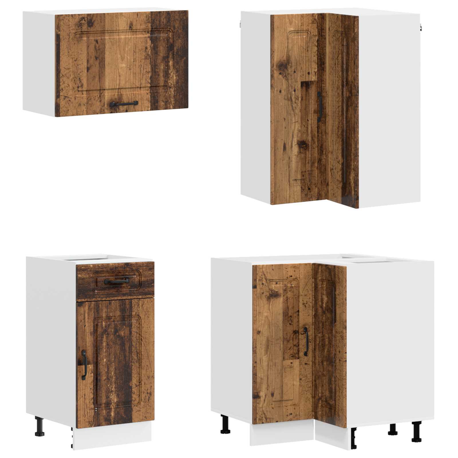 Keittiö Yksikkö KALMAR 8 pcs Vanha puu Tekninen puu - Image 4