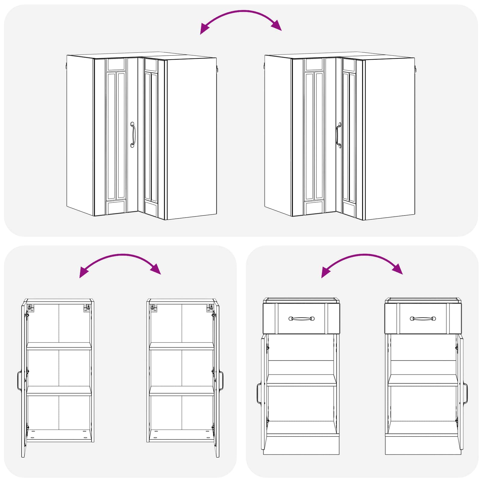 Keittiö Yksikkö LUCCA 8 pcs Artisaanitammi Tekninen puu - Image 7