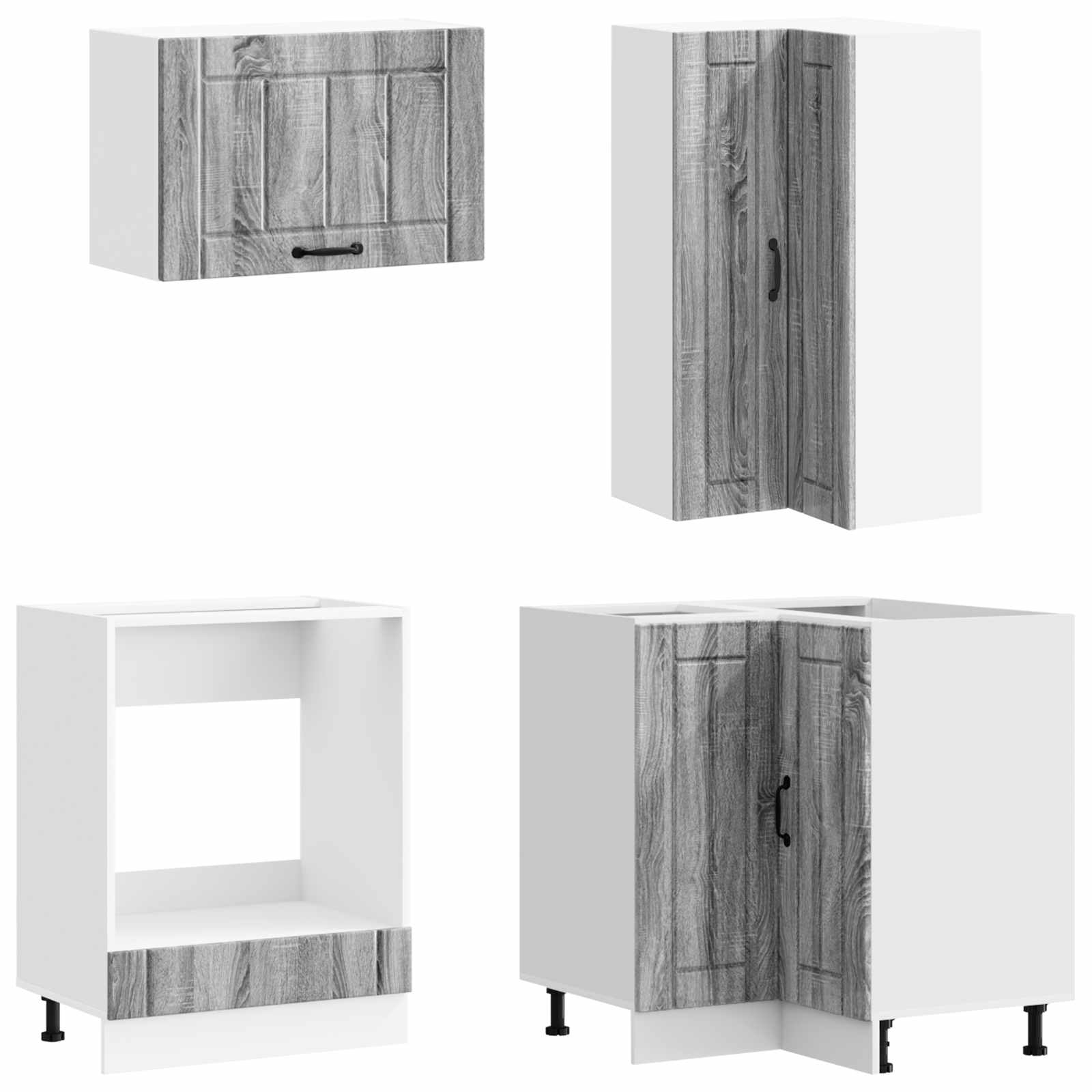Keittiö Yksikkö LUCCA 8 pcs Harmaa Sonoma Tekninen puu - Image 4