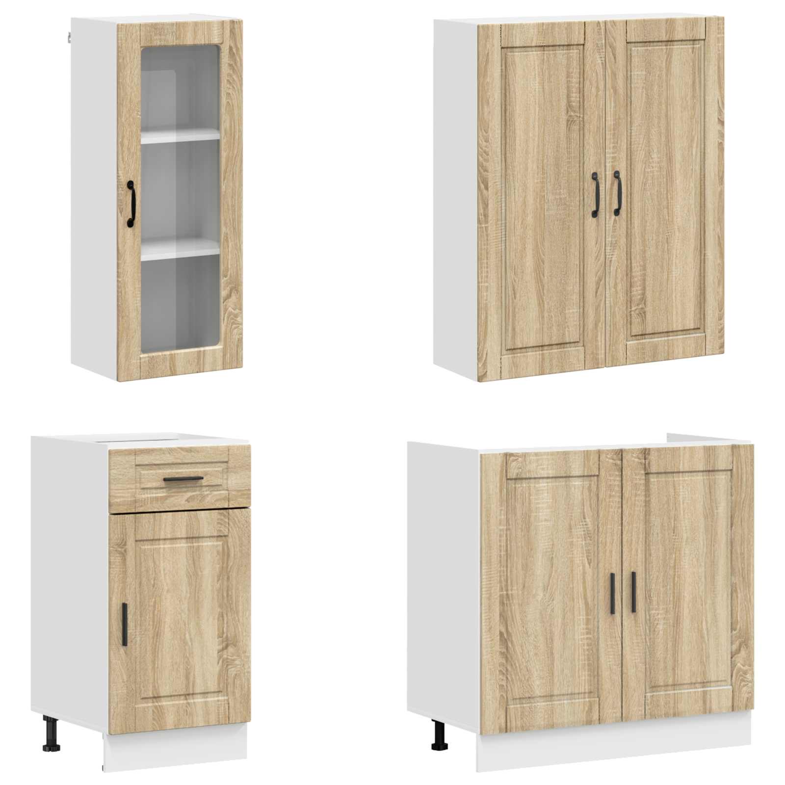 Keittiö Yksikkö PORTO 8 pcs Sonoma-tammi Tekninen puu - Image 4