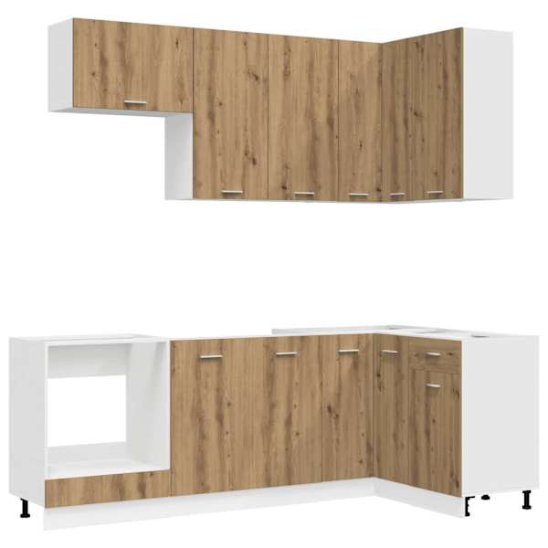 vidaXL K&ouml;&ouml;k &uuml;ksus LYON 8 tk Artisan tamm Tehispuit
