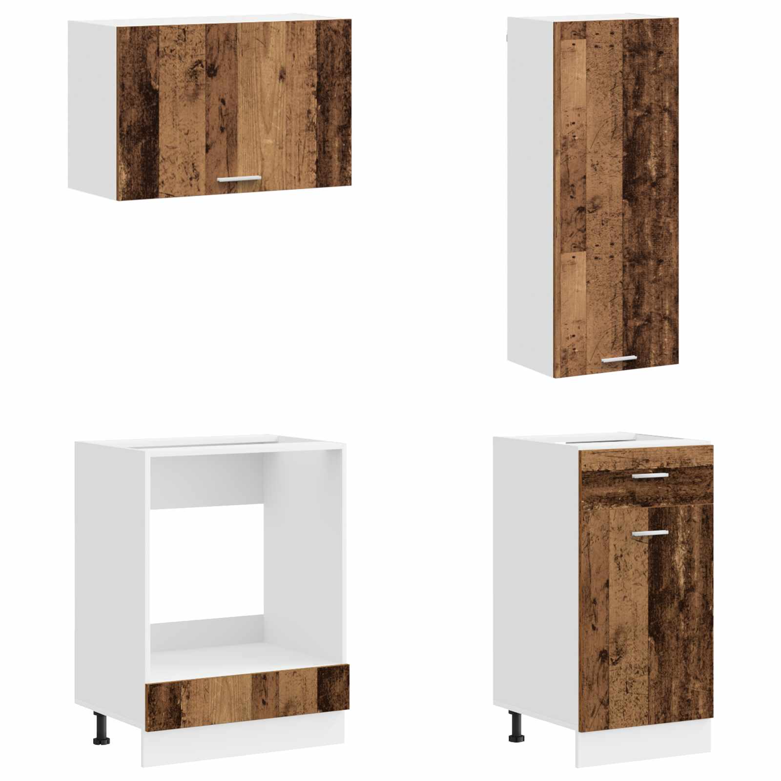 Keittiö Yksikkö LYON 8 pcs Vanha puu Tekninen puu - Image 4
