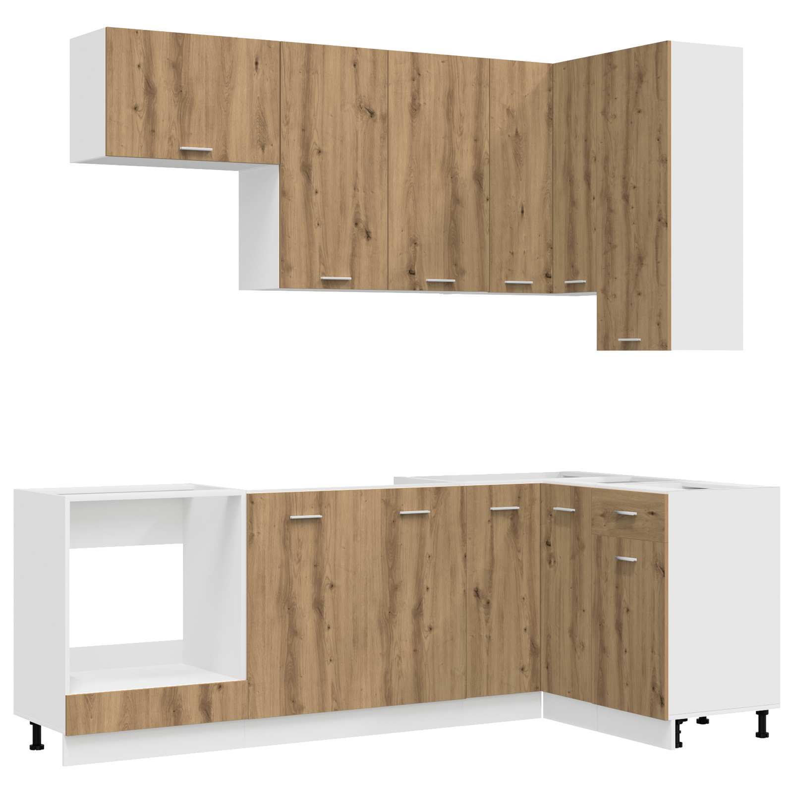 vidaXL Kücheneinheit LYON 8 pcs Artisan-Eiche Holzwerkstoff – Bild 2