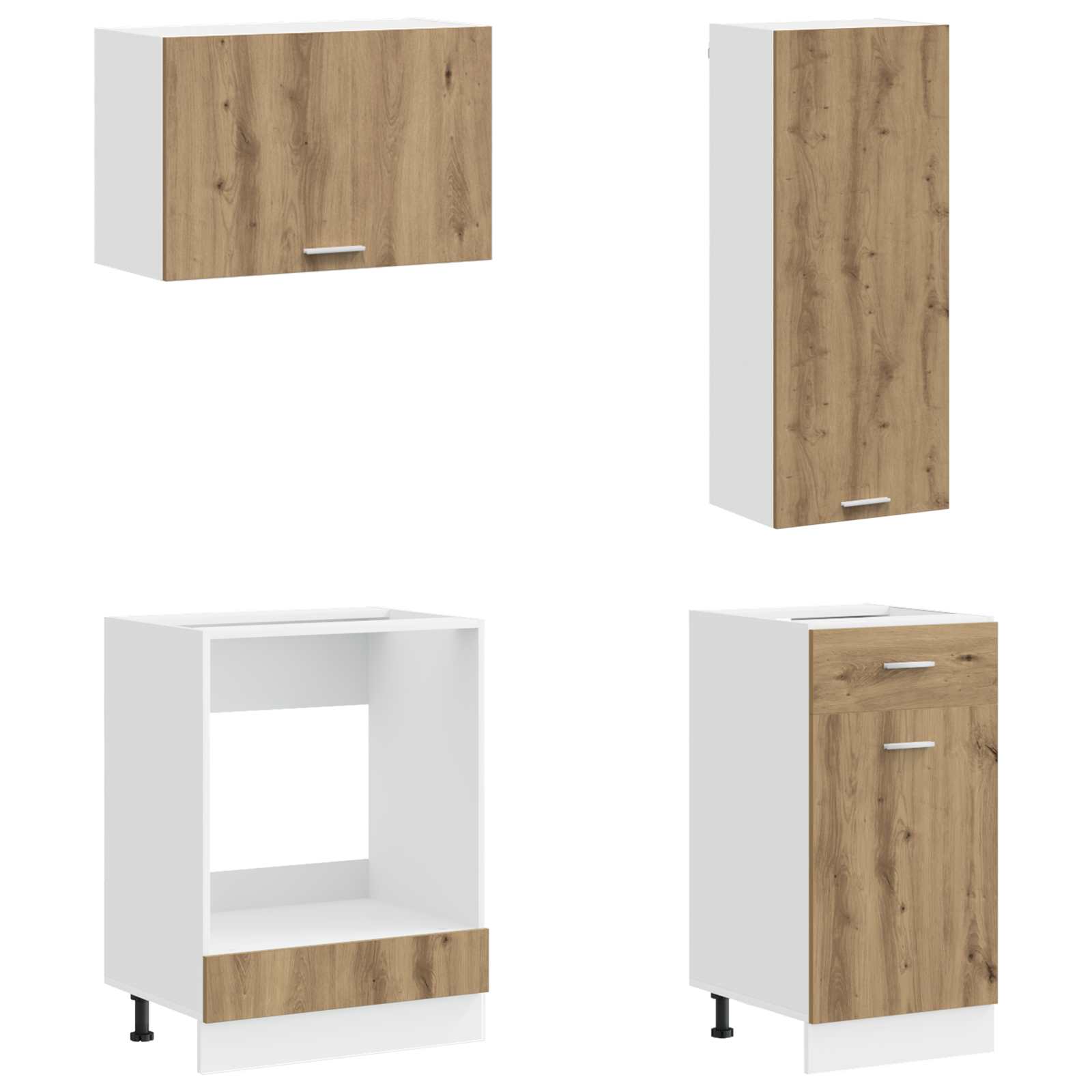 vidaXL Kücheneinheit LYON 8 pcs Artisan-Eiche Holzwerkstoff – Bild 4