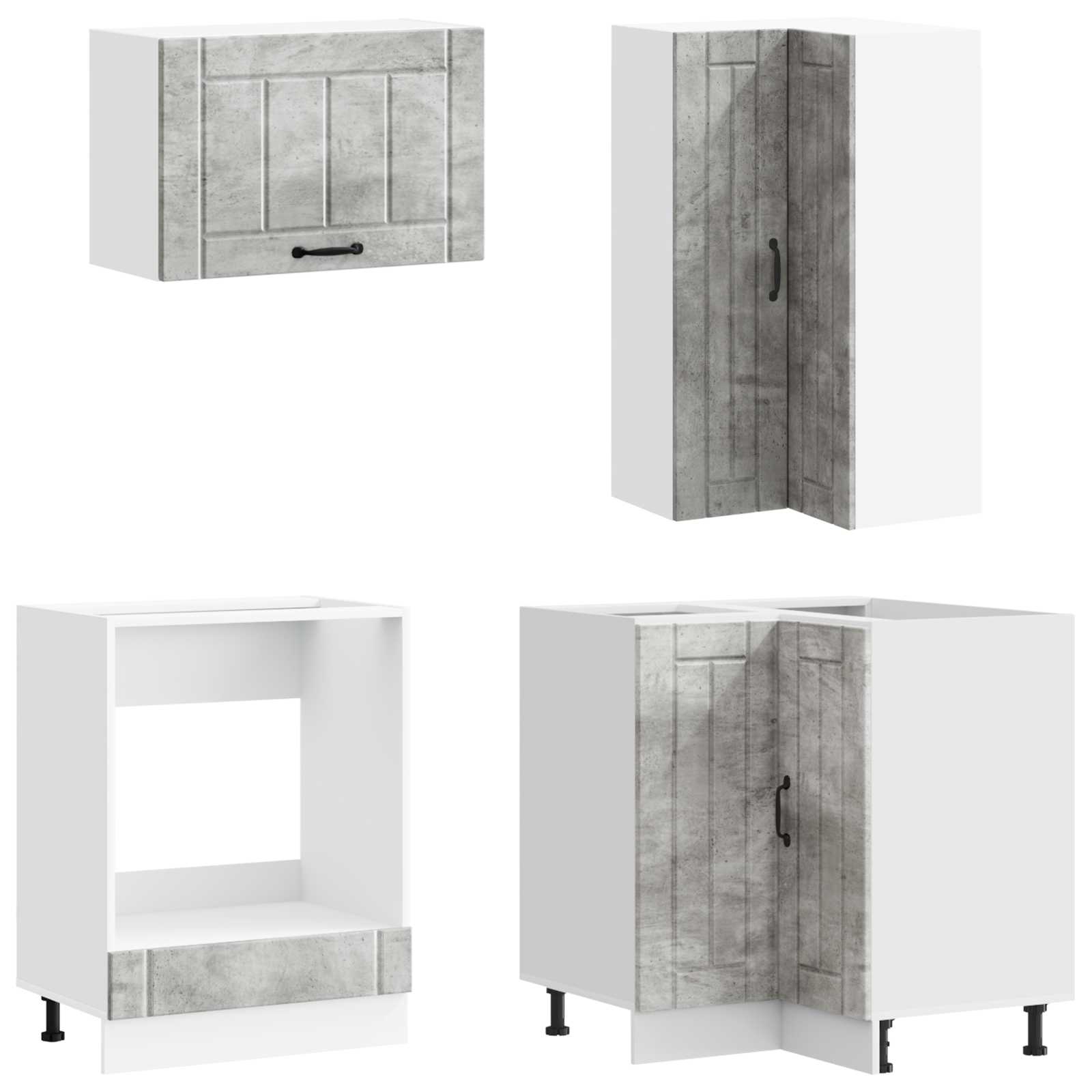 Keittiö Yksikkö LUCCA 8 pcs Betoninharmaa Tekninen puu - Image 4