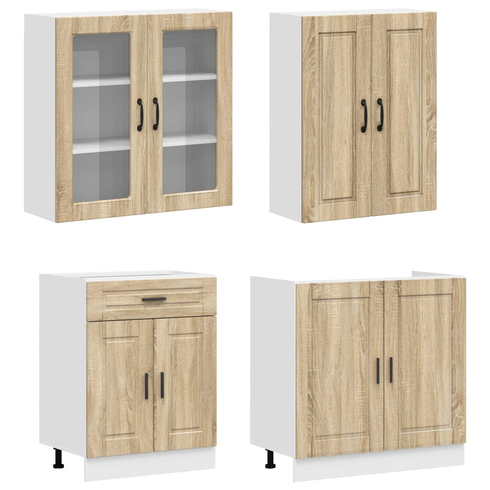 Keittiö Yksikkö PORTO 8 pcs Sonoma-tammi Tekninen puu - Image 3