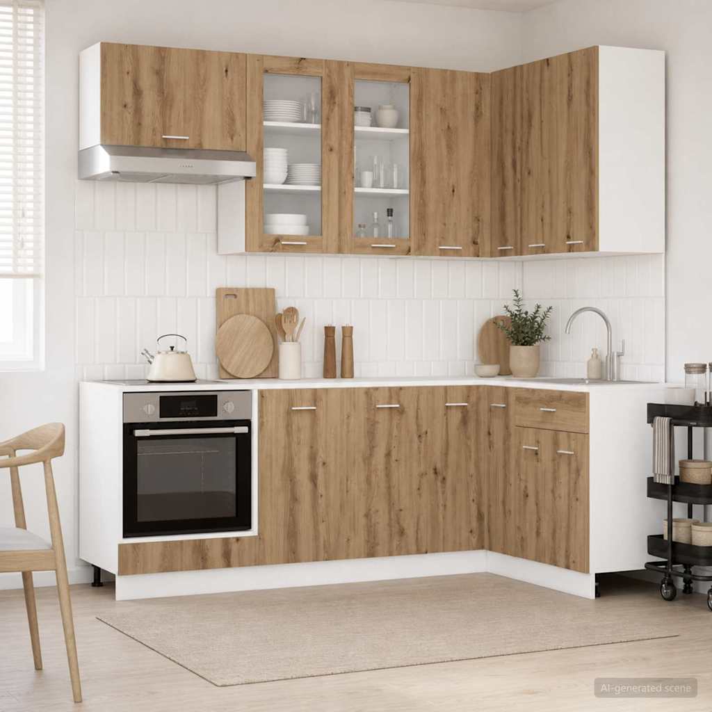 Keittiö Yksikkö LYON 8 pcs Artisaanitammi Tekninen puu