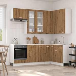 Kuhinjska enota LYON 8 pcs Artisan hrast Inženirski les