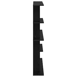 Nástěnná polička Černý dub 102 x 20 x 130 cm Kompozitní dřevo - obrázek 4
