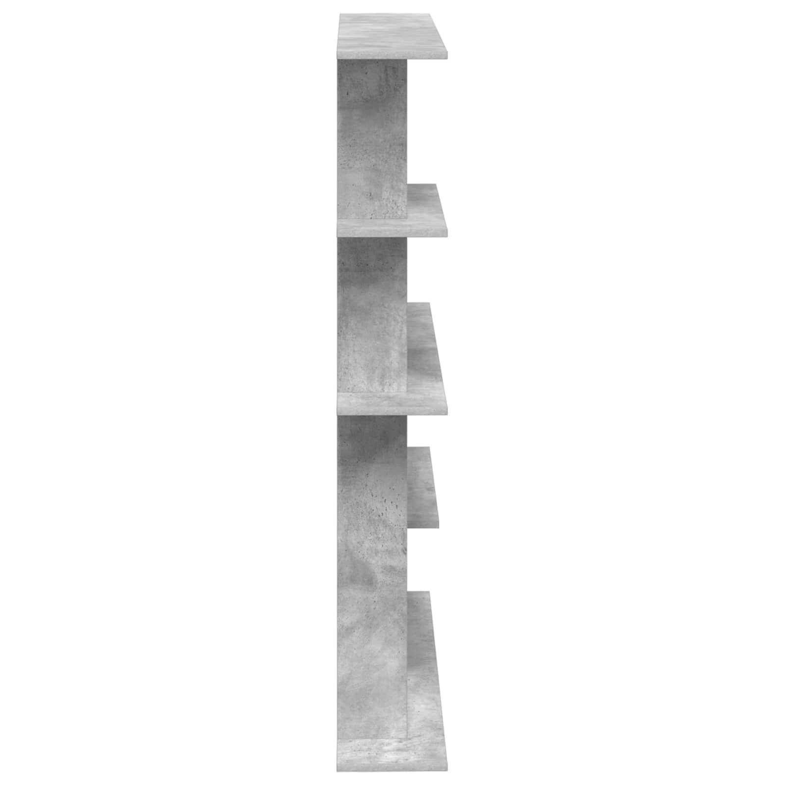 Enota za police na steni Siva 102 x 20 x 130 cm Inženirski les - slika 4