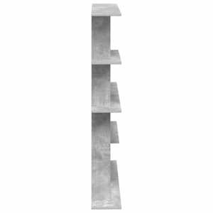 Nástěnná polička Betonově šedá 102 x 20 x 130 cm - obrázek 4