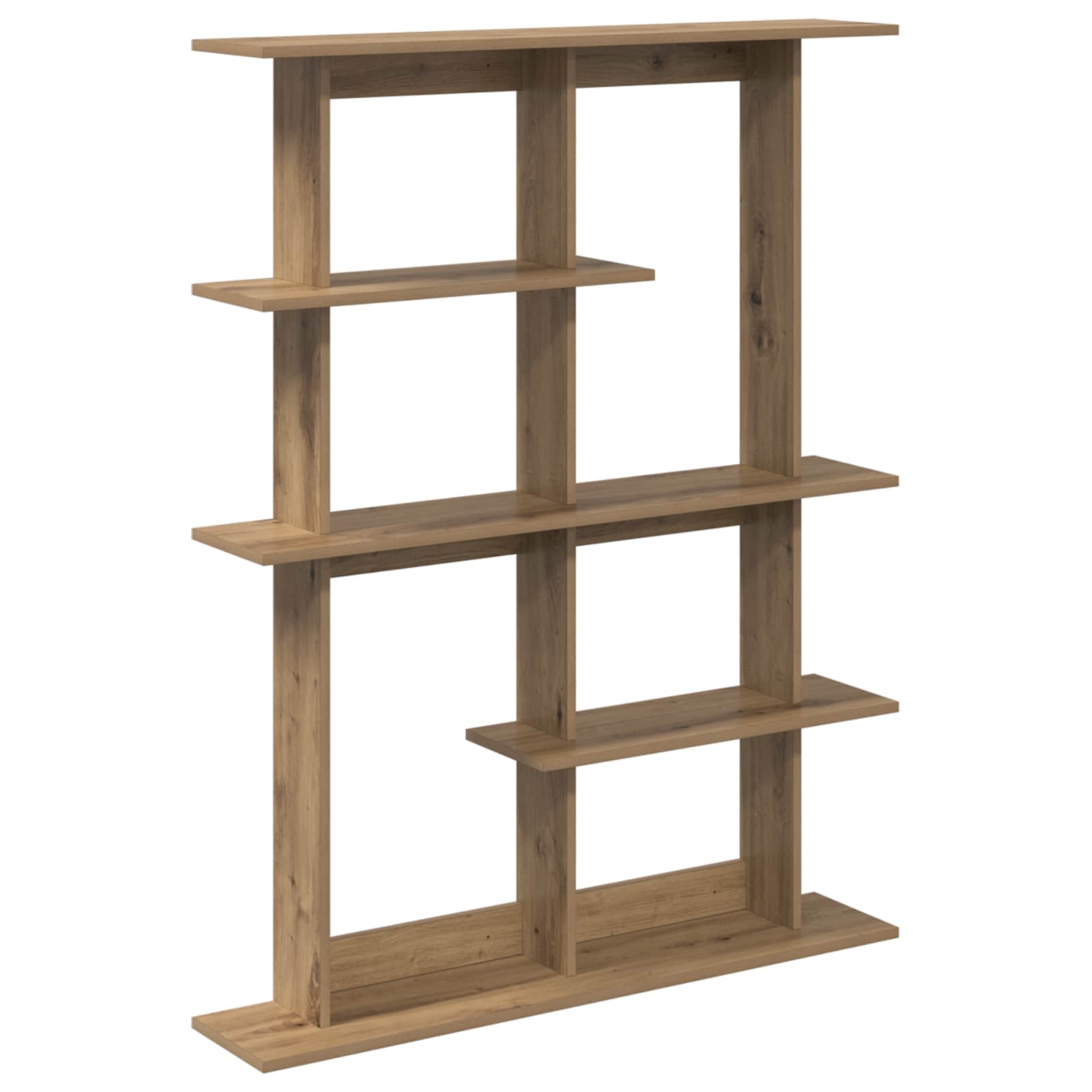 vidaXL Unitate de Rafturi pe Perete Maro 102 x 20 x 130 cm