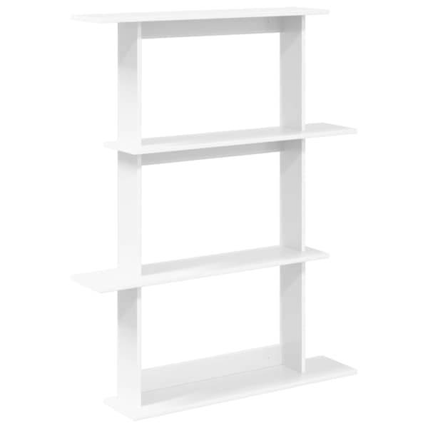 vidaXL Seinariiul Valge 100 x 20 x 126 cm Tehispuit