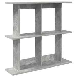 Stenska polica Montaža za steno Betonsko siva 100 x 20 x 75 cm