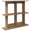 vidaXL Seinariiul Seinale kinnitav Artisan tamm 100 x 20 x 75 cm