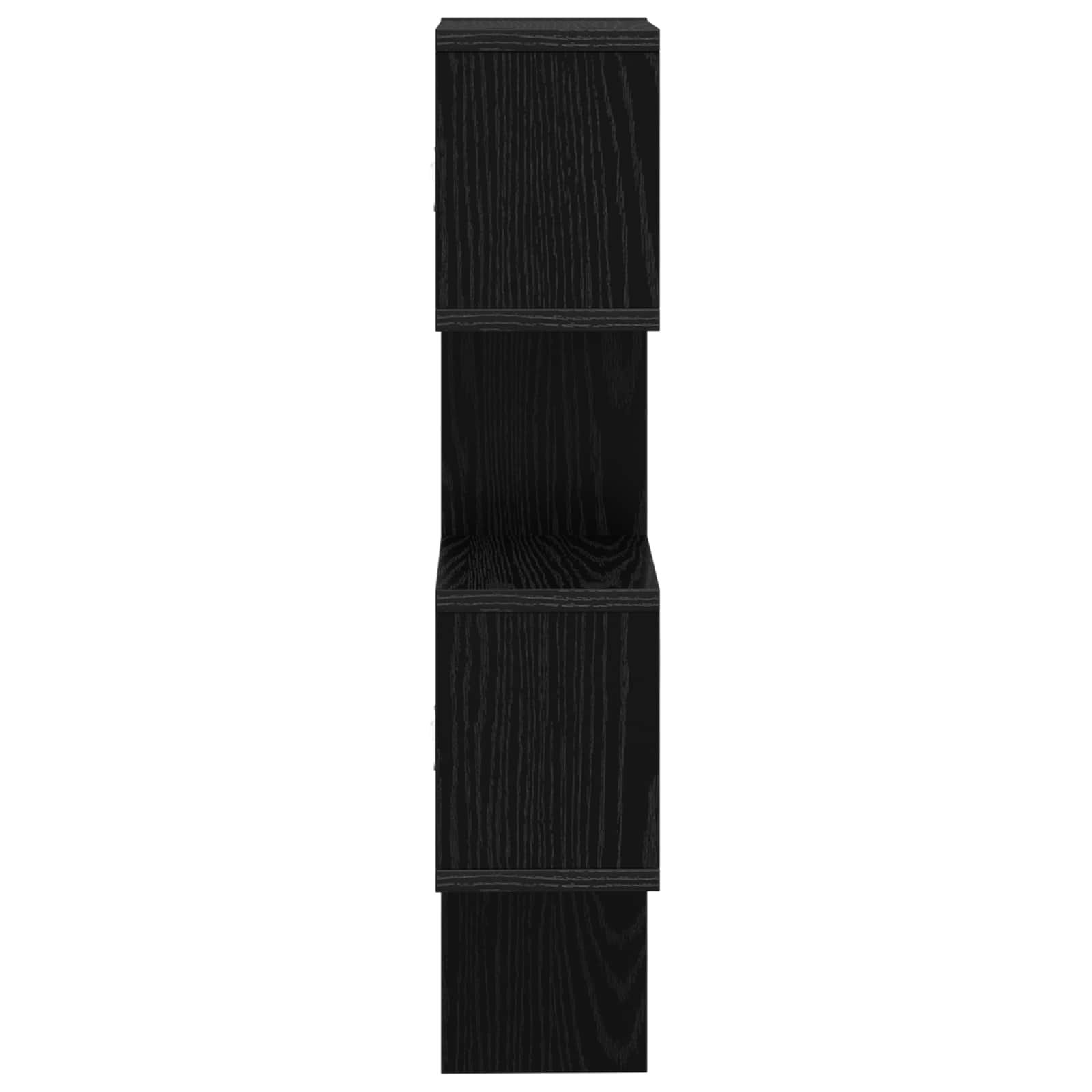 Stenska polica Montaža za steno Črna 39 x 15 x 76 cm