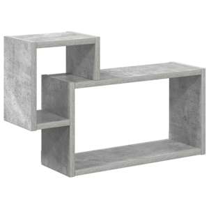 Stenska polica Montaža za steno Siva 55 x 15 x 35 cm