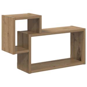 vidaXL Seinariiul Seinale kinnitav Artisan tamm 55 x 15 x 35 cm
