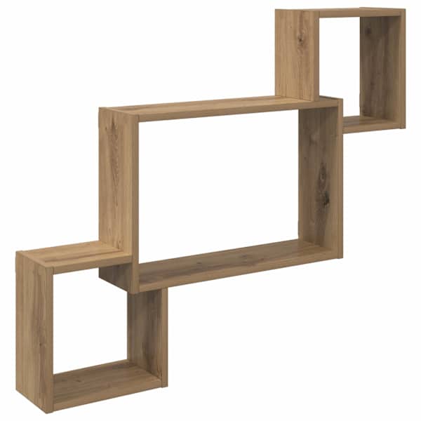 vidaXL Seinariiul Seinale kinnitav Artisan tamm 91,5 x 15 x 76 cm