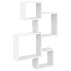 vidaXL Seina Kuupriiulid Seinale kinnitav Valge 64 x 13,5 x 91,5 cm