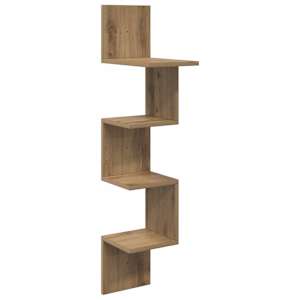 vidaXL Seinariiul Seinale kinnitav Artisan tamm 32 x 21 x 107 cm
