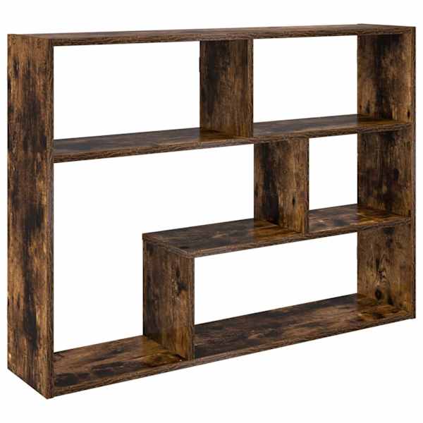 vidaXL Seinariiul Seinale kinnitav Suitsutatud tamm 95 x 20 x 69,5 cm
