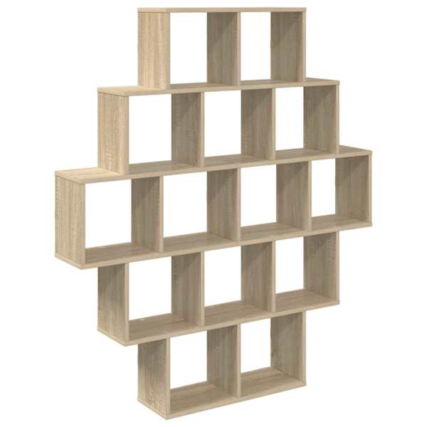 vidaXL Seinariiul Sonoma tamm 120 x 20 x 136 cm Tehispuit