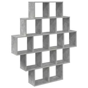 vidaXL Seinariiul Betoonhall 120 x 20 x 136 cm Tehispuit