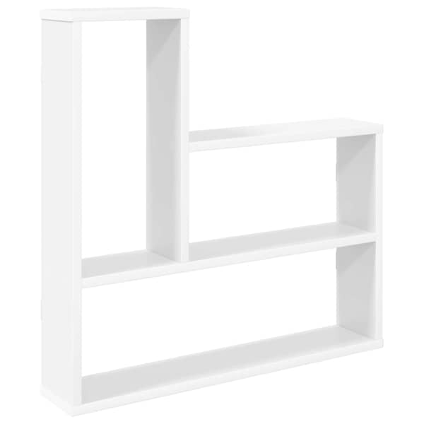 vidaXL Seinariiul Valge 60 x 11 x 60 cm Tehispuit