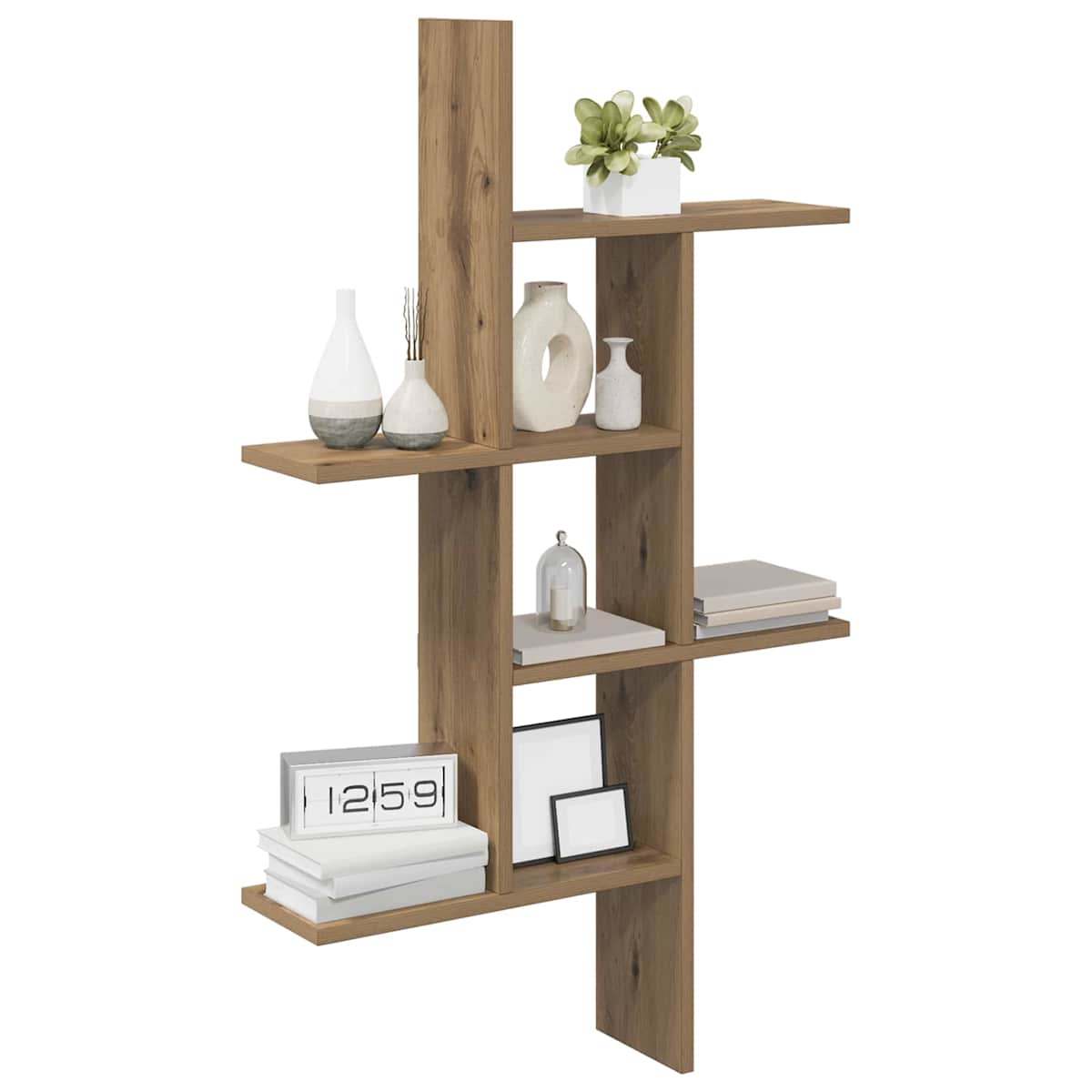 Væghylde 61 x 15 x 102 cm Konstrueret træ - Billede 3
