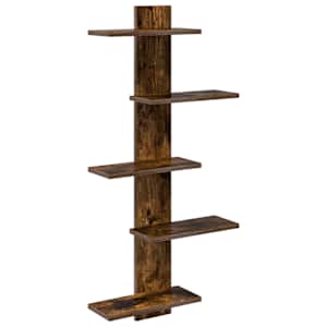 vidaXL Seina h&otilde;ljumine riiul Suitsutatud tamm 48,5 x 15 x 101 cm