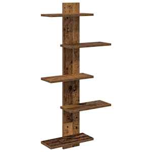 vidaXL Seina h&otilde;ljumine riiul Vana puit 48,5 x 15 x 101 cm Tehispuit