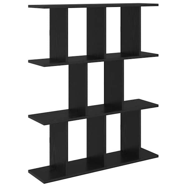vidaXL Seinariiul Must tamm 102 x 20 x 96 cm Tehispuit