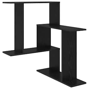 vidaXL Seinariiul Must tamm 67 x 67 x 87 cm Tehispuit