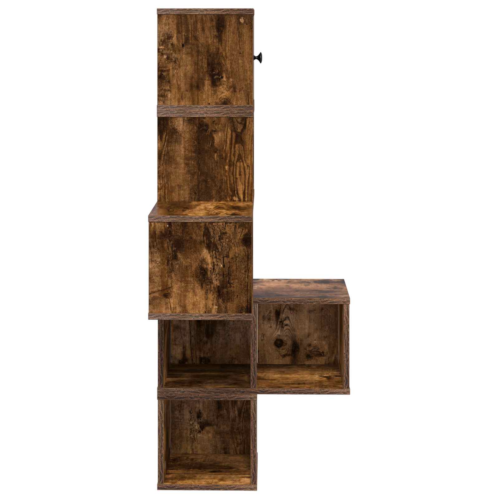 Wand-Eckregal Raucheiche 48 x 48 x 120 cm Holzwerkstoff – Ansicht 5
