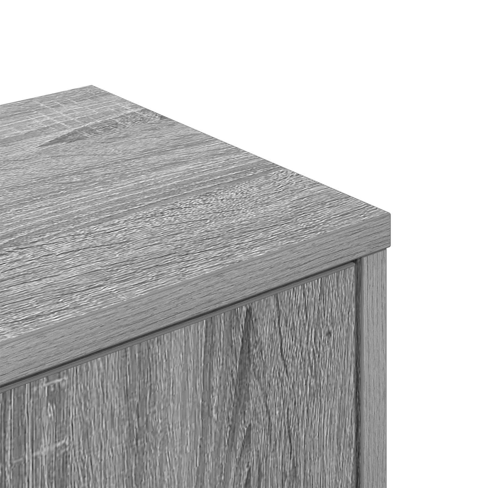 Wand-Eckregal Sonoma-Grau 48 x 48 x 120 cm Holzwerkstoff – Ansicht 7