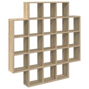 vidaXL Seinariiul Sonoma tamm 100 x 13 x 100 cm Tehispuit