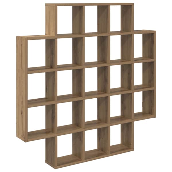 vidaXL Seinariiul Artisan tamm 100 x 13 x 100 cm Tehispuit