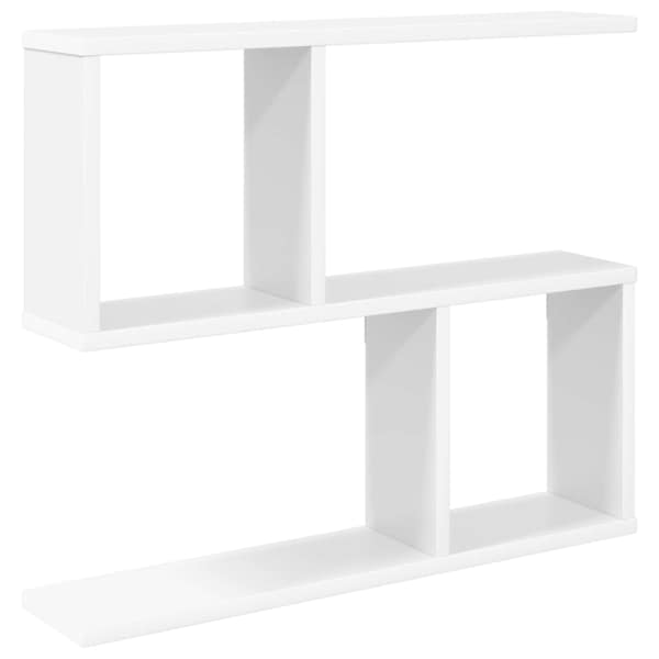 vidaXL Seinariiul Valge 60 x 12 x 50,5 cm Tehispuit