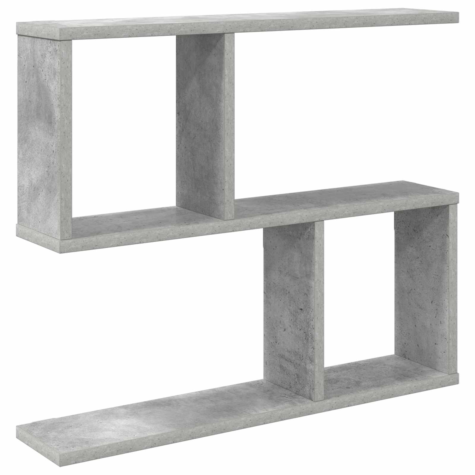 vidaXL Raft de perete Gri Beton 60 x 12 x 50,5 cm Lemn prelucrat