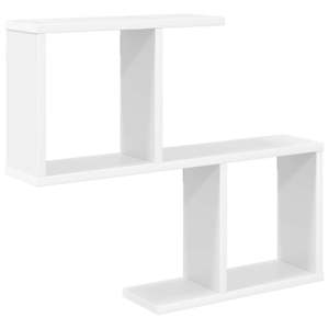 vidaXL Seinariiul Valge 60 x 12 x 50,5 cm Tehispuit