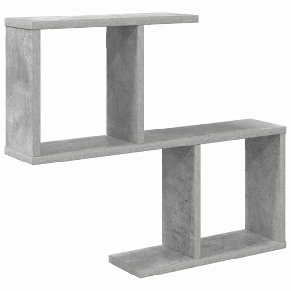 vidaXL Seinariiul Betoonhall 60 x 12 x 50,5 cm Tehispuit