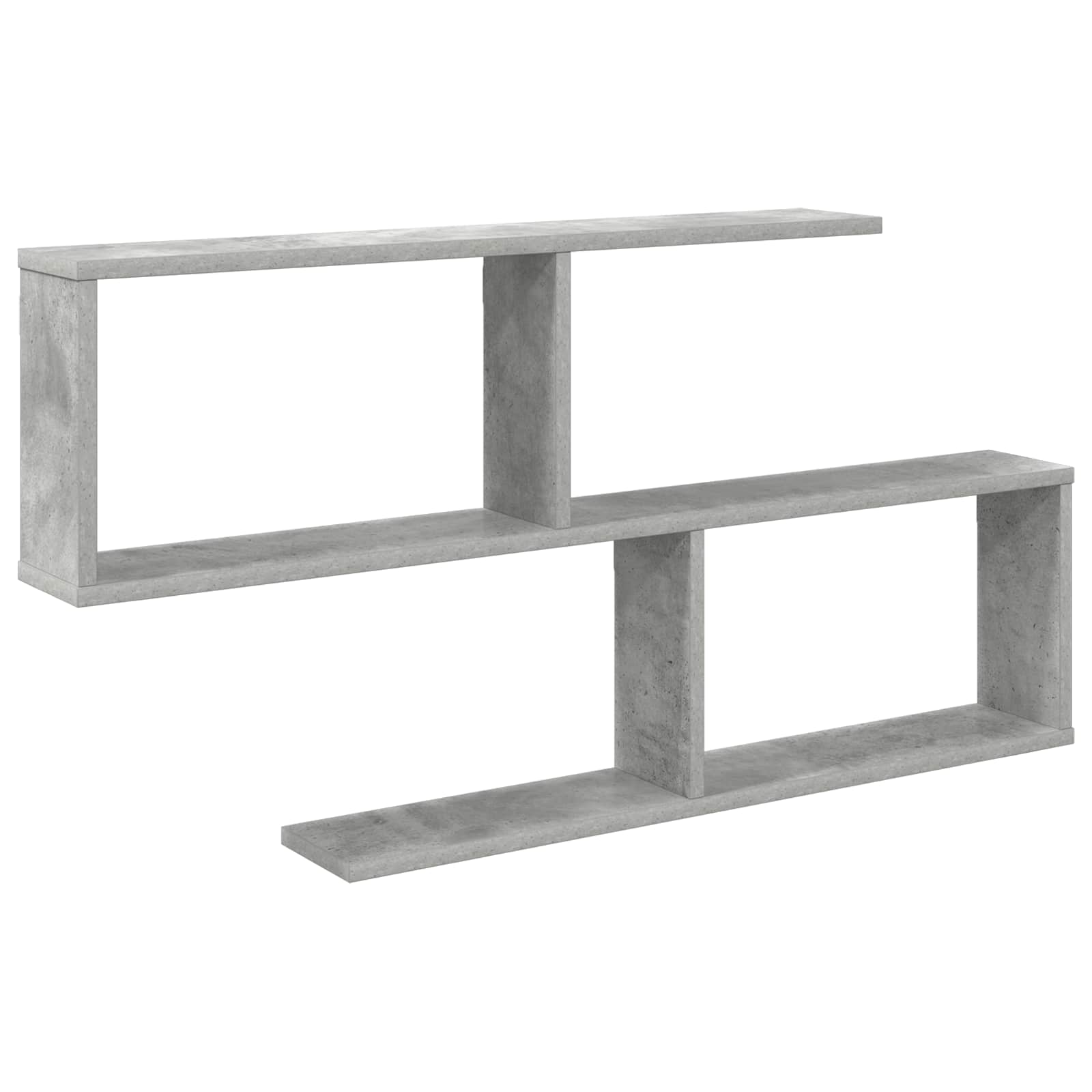 vidaXL Raft de perete Gri Beton 100 x 12 x 50,5 cm Lemn prelucrat