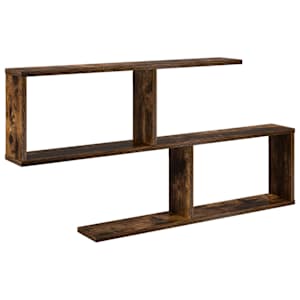 vidaXL Seinariiul Suitsutatud tamm 100 x 12 x 50,5 cm Tehispuit