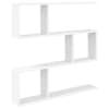 vidaXL Seinariiul Valge 80 x 12 x 79,5 cm Tehispuit